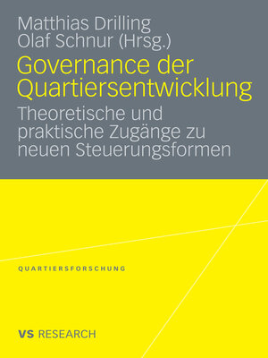 cover image of Governance der Quartiersentwicklung